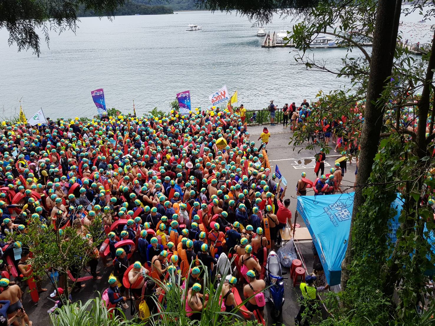 🏊 專車，當日來回 🏊 2024日月潭萬人泳渡報名